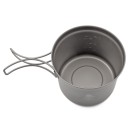 Toaks Titanium 900 ml D115 mm Pot - ultraleichter Topf mit Deckel und Klappgriffen aus Titan