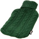 W&auml;rmflasche 2 L mit Strickbezug-Tasche in Oliv