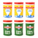 6x Ministreuer Alpen Jod Salz und Kräutersalz von...