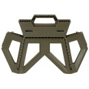 Campinghocker faltbar mit 24 cm oder 40 cm H&ouml;he in Oliv