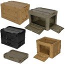 Klappbare Kunststoffbox mit Klappdeckel und Frontklappe