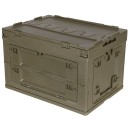 Klappbare Kunststoffbox mit Klappdeckel und Frontklappe