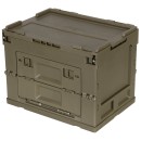 Klappbare Kunststoffbox mit Klappdeckel und Frontklappe