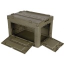 Klappbare Kunststoffbox mit Klappdeckel und Frontklappe