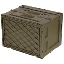 Klappbare Kunststoffbox mit Klappdeckel und Frontklappe