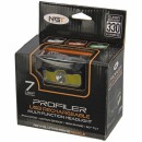 NGT LED-Stirnlampe &bdquo;Profiler&ldquo; mit Spot- und Flood-Licht, Bewegungssensor und USB-C