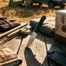 Full Tang Messer &bdquo;Bushcraft&ldquo; mit Kydex-Scheide und Tek Lok Tragesystem