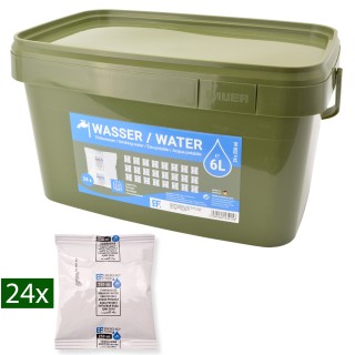 Convar Emergency Food Wassereimer 6 Liter (24x 250 ml) -...