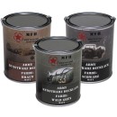 3x 1 L Decklack BW Flecktarn (RAL-Farben, matt)...