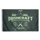 Bushcraft Flagge 150 x 100 cm mit Outdoor-Motiv
