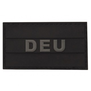 Taktischer 3D Patch Deutschland DEU in Schwarz (5,5 x 3 cm)