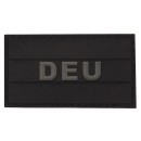 Taktischer 3D Patch Deutschland DEU in Schwarz (5,5 x 3 cm)