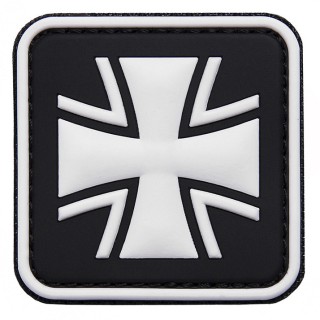 3D Patch Deutsches Kreuz in Schwarz / Weiß...