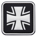 3D Patch Deutsches Kreuz in Schwarz / Weiß...