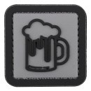 3D Patch Bierkrug 4,4 x 4,4 cm in verschiedenen Farbvarianten