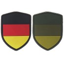 3D Patch Deutschland Flagge als Schild in Schwarz, Rot,...