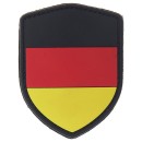 3D Patch Deutschland Flagge als Schild in Schwarz, Rot,...