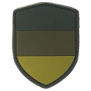 3D Patch Deutschland Flagge als Schild in Schwarz, Rot, Gold oder Oliv