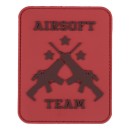 3D Patch &bdquo;Airsoft Team&ldquo; in vier verschiedenen Farben