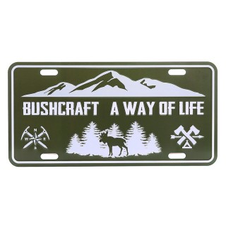 Blechschild „Bushcraft A Way of Life“, 30 x...