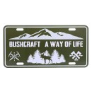 Blechschild „Bushcraft A Way of Life“, 30 x...