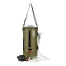 Camping Dusche 12 L mit Fußpumpe, Thermometer und...