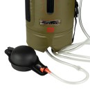 Camping Dusche 12 L mit Fußpumpe, Thermometer und...