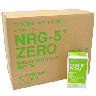 Emergency Food NRG-5 ZERO 24x 500 g Notnahrung, 1 Karton,...