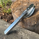 BW Essbesteck 4-teilig: Messer, Gabel, Löffel und Dosenöffner, zusammensteckbar