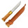 Finnenmesser 24 cm mit Lederscheide - Outdoor- und Anglermesser mit Holzgriff