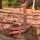 Finnenmesser 24 cm mit Lederscheide - Outdoor- und Anglermesser mit Holzgriff