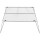 Grillrost, klappbar, 38 x 25 cm aus Stahl (Grillgitter für Camping, Bushcraft & Outdoor)