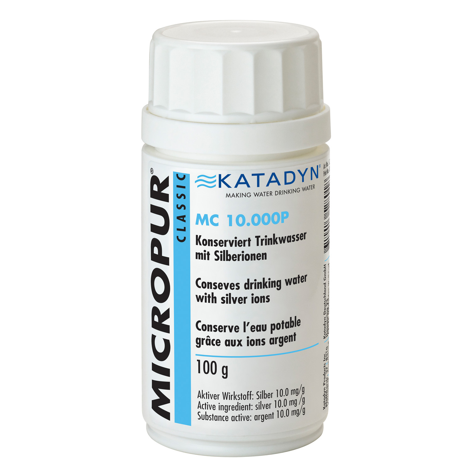 Katadyn Micropur Classic Trinkwasserkonservierung MC 10.000P Pulver