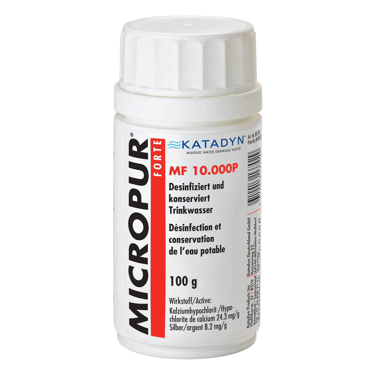 Katadyn Micropur Forte Wasserdesinfektion MF 10.000P Pulver