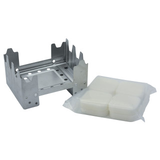 Klappkocher mit Brennstofftabletten, Groß