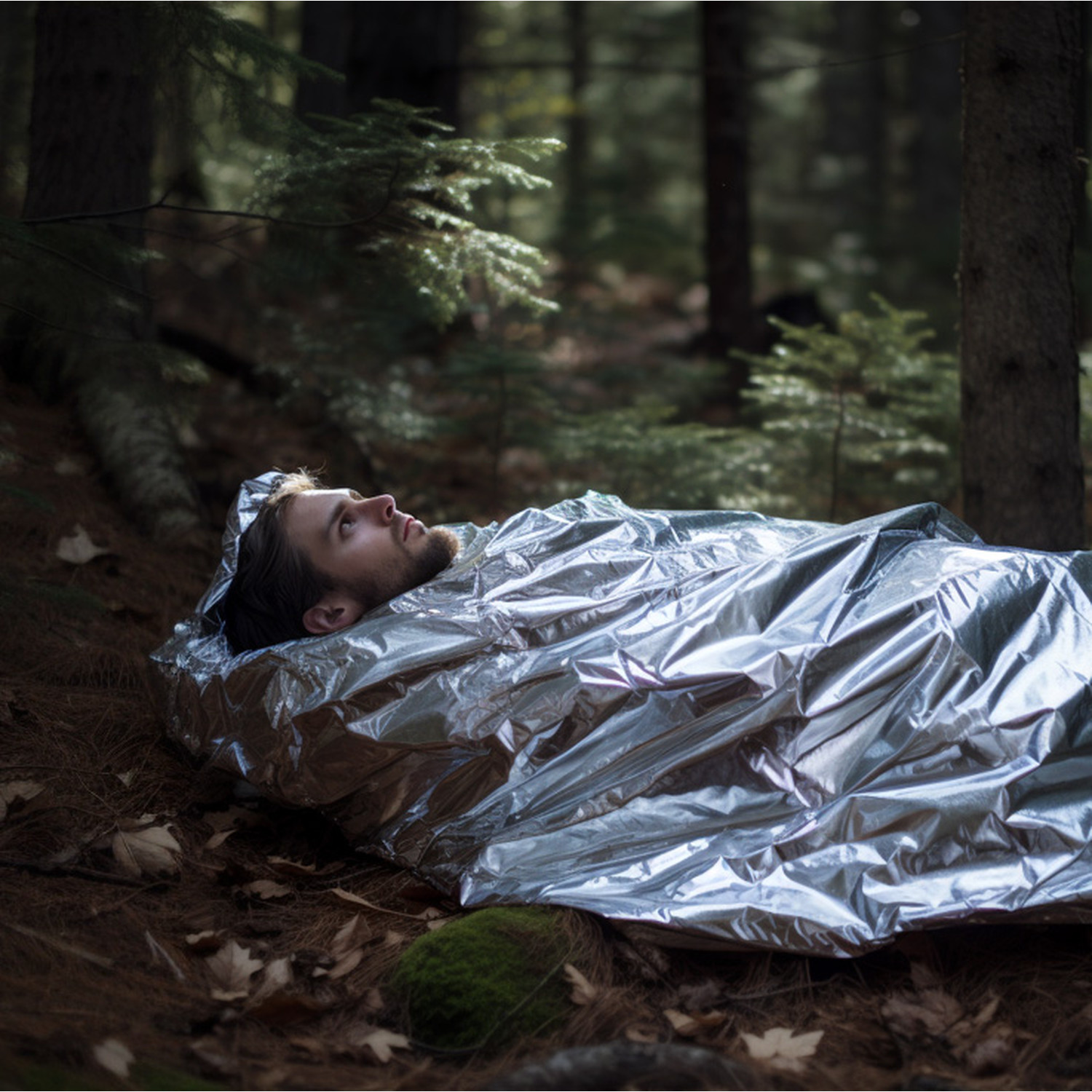 Erste-Hilfe-Decke, doppelseitige Überlebensdecke Aluminiumfolie