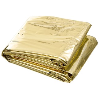 Rettungsdecke 213 x 132 cm Gold / Silber
