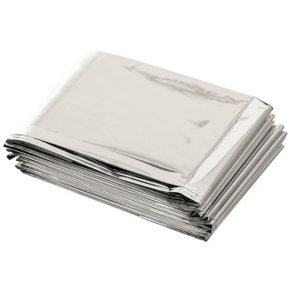 Rettungsdecke 213 x 132 cm Silber / Silber