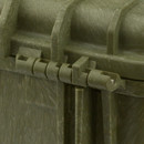 Stabile Kunststoff Box mit Schaumstoffeinsatz, wasserdicht, Oliv (26,7 x 23,9 x 17,6 cm)
