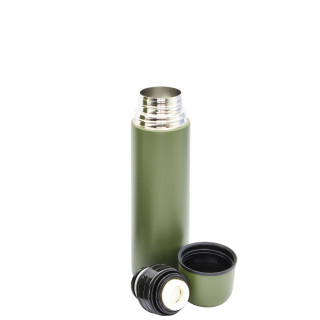 Thermosflasche 0,5 Liter in Oliv aus Edelstahl (500 ml)